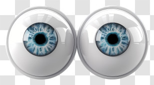 Googly Eyes - Realistic Human Eyes Illustration Transparent PNG