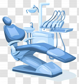 Dentist Chair - Modern Dental Chair In Clinic Transparent PNG