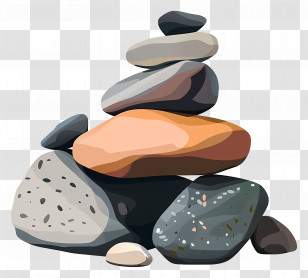 Rocks - Natural Stacked Stones For Balance And Harmony Transparent PNG