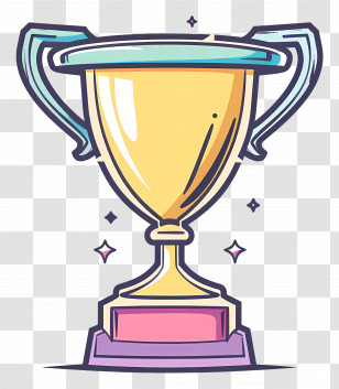 Trophy - Golden Trophy Illustration For Victory Celebration Transparent PNG