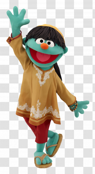 Galli Galli Sim Sim - Colorful Puppet Character Transparent PNG