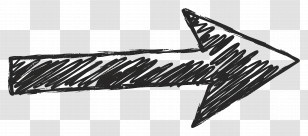Grunge Arrow - Hand-Drawn Right Arrow In Doodle Style Transparent PNG