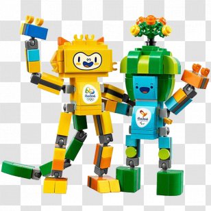 2016 Summer Olympics Rio De Janeiro LEGO Vinicius And Tom Mascot - Olympic Games - Mascots Lego Transparent PNG