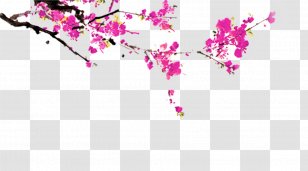 Chinese New Year Download Clip Art - Cherry Blossom - Plum Corner Transparent PNG