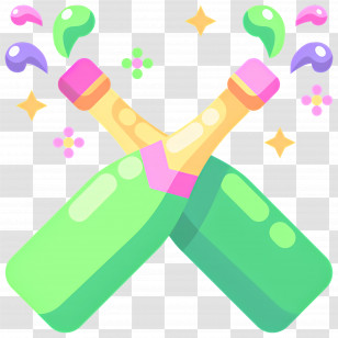 Champagne Bottle - Celebratory Champagne Bottles Transparent PNG