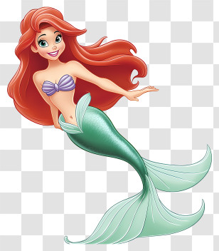 Princess Ariel - Fantasy Mermaid Transparent PNG