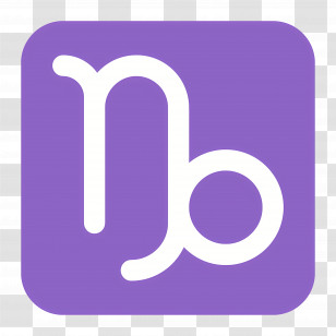 Capricorn Emoji - Capricorn Zodiac Symbol Transparent PNG