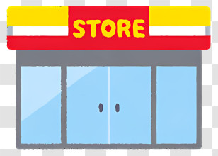 Store - Colorful Storefront Illustration Transparent PNG