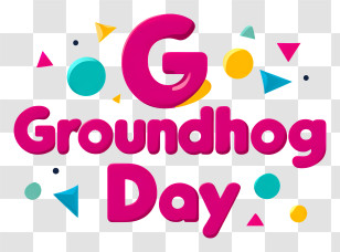 Groundhog Day - Groundhog Day Colorful Logo Transparent PNG