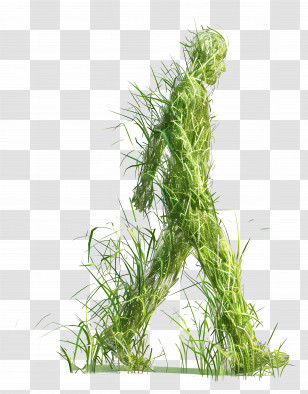 Abstract Man - Grass Man Transparent PNG