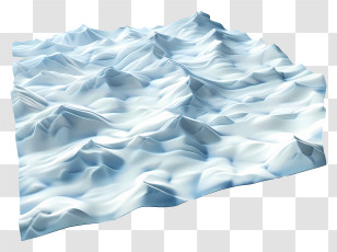 Blanket Of Snow - Snowy Mountain Terrain Illustration Transparent PNG