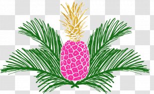 Pineapple Image Transparency Clip Art - Pine Family - Gold Transparent PNG