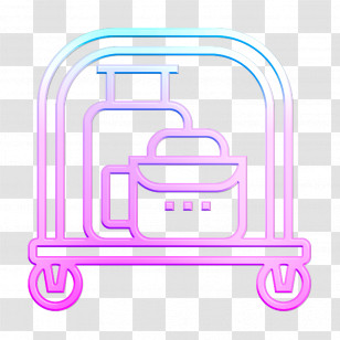 Luggage Icon Hotel Services Icon Hotel Cart Icon Transparent PNG
