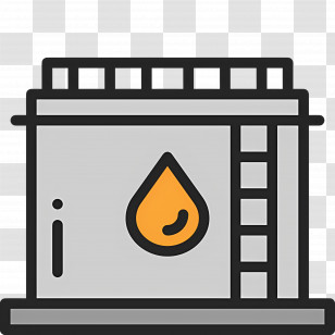 Oil Storage Tank - Industrial Oil Tank For Storage Transparent PNG