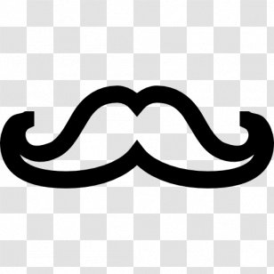 Moustache Beard Clip Art - Black And White - Mustache Transparent PNG