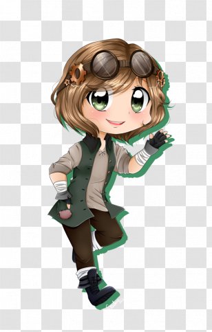 Brown Hair Cartoon Figurine Character - Heart - Congradulations Transparent PNG
