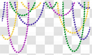 Mardi Beads - Colorful Beads Decoration Transparent PNG