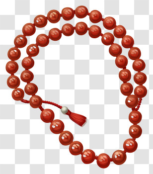 Prayer Beads - Red Prayer Beads Transparent PNG