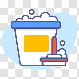 Cleaning Mop - Cleaning Supplies With Bucket Transparent PNG