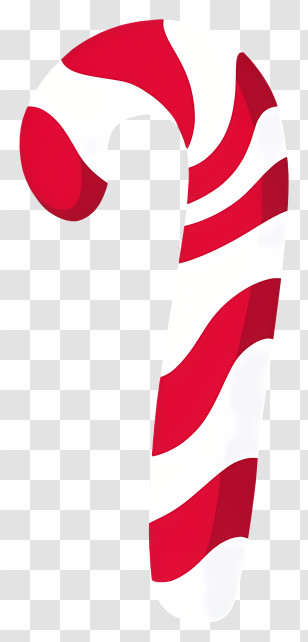 Candy Cane - Christmas Candy Cane Illustration Transparent PNG