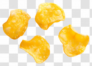 Potato Chip - Crispy Yellow Potato Chips Transparent PNG