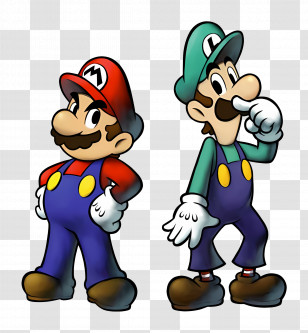 Mario - Mario And Luigi Characters Transparent PNG