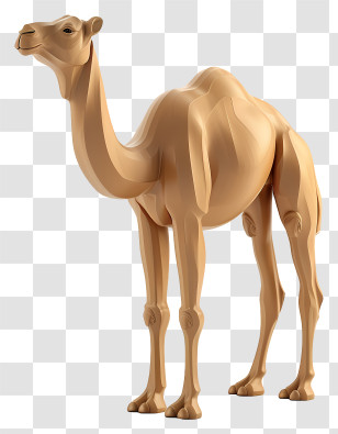 Camel - Realistic Camel Model Illustration Transparent PNG