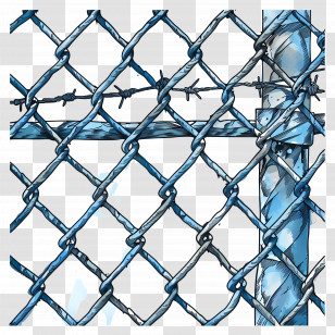 Wire Fence - Chain Link Fence Transparent PNG