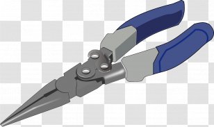 Hand Tool Lineman's Pliers Clip Art - Roundnose - Plier Transparent PNG