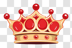 Crown Icon - Royal Crown With Jewels Transparent PNG