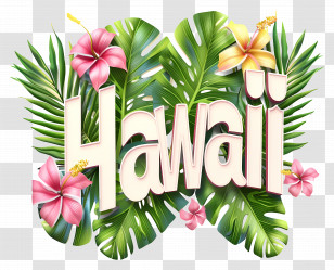 Hawaii - Hawaii Tropical Design Transparent PNG
