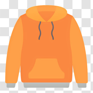 Hoodie Logo - Orange Casual Hoodie Transparent PNG