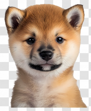Shiba Inu Puppy - Shiba Inu Puppy Portrait Transparent PNG