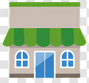 Shop - Small Cute Doodle House Transparent PNG