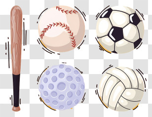 Baseball - Collection Of Sports Items Transparent PNG