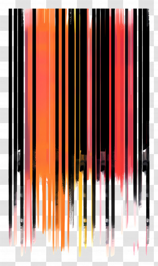 Creative Barcode - Abstract Colorful Stripes Transparent PNG