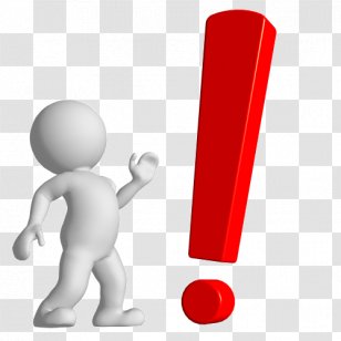 Exclamation Mark Opposite Royalty-free - Red - Thinking Man Transparent PNG