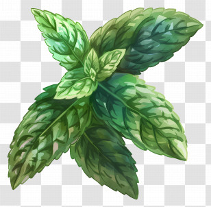 Mint Leaf - Fresh Green Mint Leaves Transparent PNG