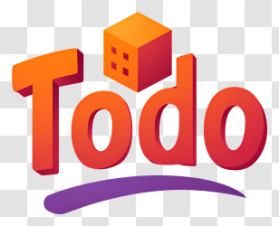 Todo Logo - 3D Todo Logo With Cube Transparent PNG