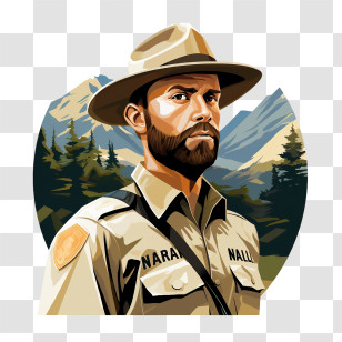 National Park Service Founders Day - Park Ranger In Uniform Transparent PNG