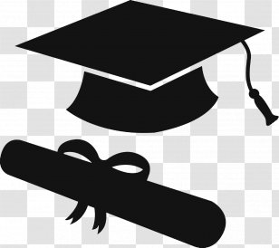 Graduation Ceremony Square Academic Cap Silhouette Clip Art - Wing Transparent PNG