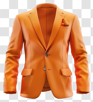 Jacket - Orange Suit Jacket Transparent PNG