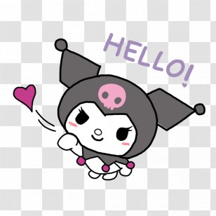 Hello Kitty My Melody Kuromi Sanrio - Frame - Silhouette Transparent PNG