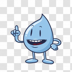 Water Cartoon Image Illustration Drop - Smile - Animal Picture Transparent PNG