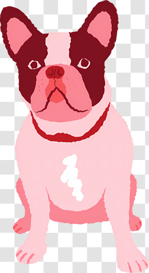 Cartoon Dog - Colorful Sitting Dog Transparent PNG