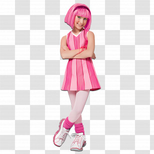 Lazytown - Pink Girl In Costume Transparent PNG