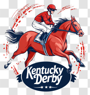 Kentucky Derby Horse - Kentucky Derby Horse Racing Illustration Transparent PNG