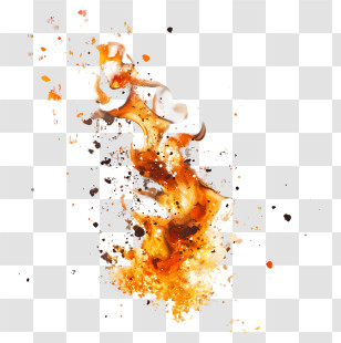 Fire Sparks - Dynamic Fire Burst With Sparks Transparent PNG