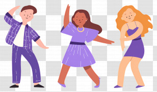 People Dancing - Dancing People Illustration Transparent PNG