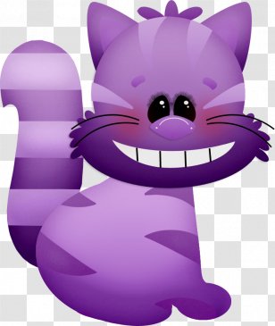 Clip Art Whiskers Cat Alice's Adventures In Wonderland Character - Silhouette - Alice Ornament Transparent PNG